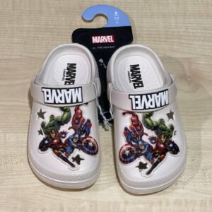 Шльопанці дитячі "Marvel" Primark типу crocs білі