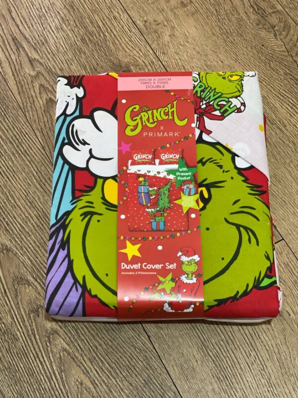 Постіль "Greench" Primark Double 200*200 підковдра двостороння/ 2 наволочки (74*48) котон