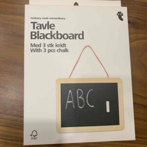 Класична дошка з 3 шматочками крейди і маленькою губкою (32х16,2х1)