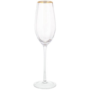 Келих для шампанського із золотим кантом "Monica", 230мл