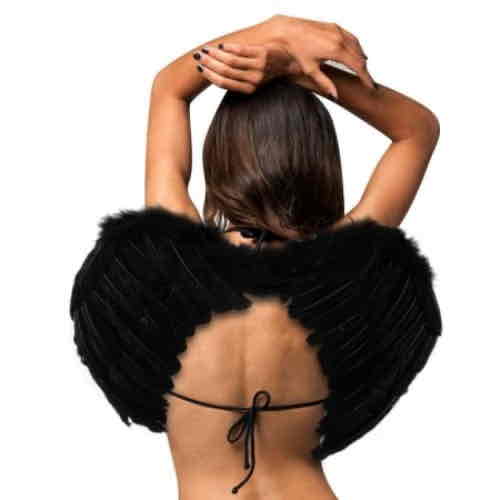 Крила карнавальні "Чорний ангел" "M" 40*55 см