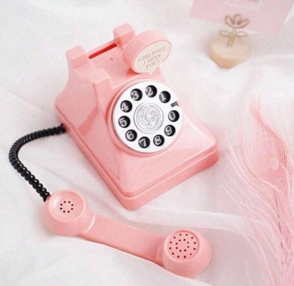 Скарбничка "Телефон-ретро" пластикова