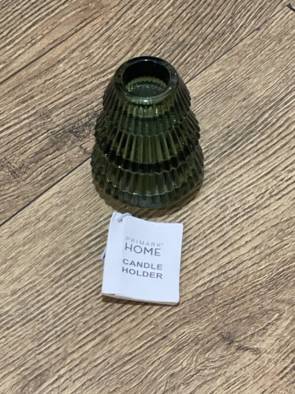 Підсвічник скляний "Ялинка" Primark двосторонній