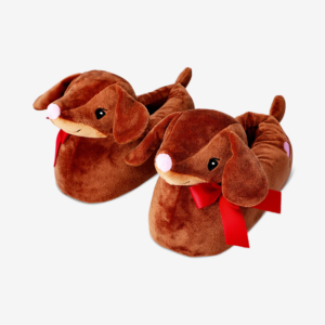 Тапочки-3D жіночі "Собачки/ Такса» Tiger коричневі р. 39-41