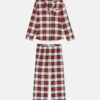 Піжама жіноча boyfriend в клітинку Primark  котон біла з червоним