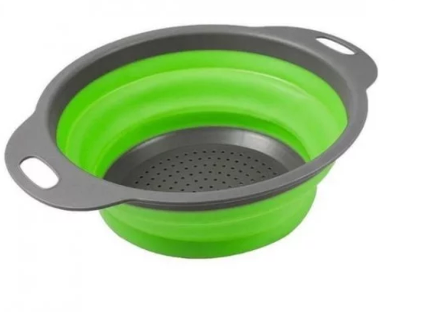 Складний силіконовий дуршлаг для миття овочів і фруктів