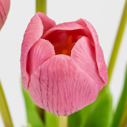 Штучний букет тюльпанів 7 бутонів/ 48 см "Весняна насолода" (латекс) рожевий