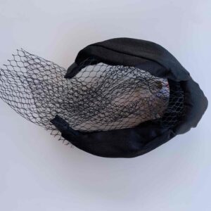 Обруч-чалма "Primark" чорний з сіткою