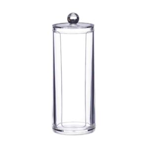 Органайзер акриловий для ватних дисків/паличок колба (7,5*20 см)