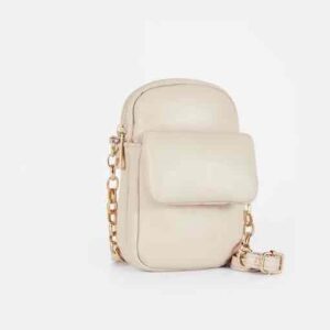 Сумочка-міні Primark для телефону дута з еко-шкіра молочна
