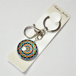 Брелок скляний 3D "Мандала"