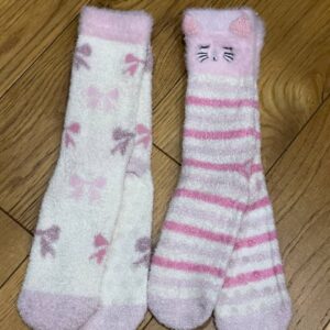 Шкарпетки дитячі м'які "Котики/Бантики" зі стоперами Primark (1 пара)