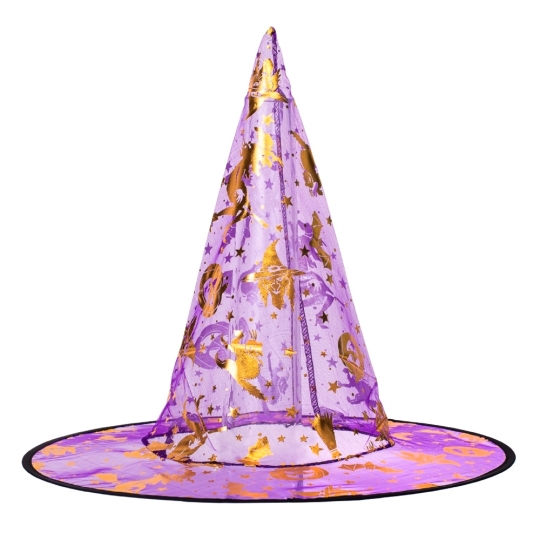 Капелюх відьми "Чаклунка" 35 см мікс кольорів