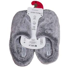 Тапочки-сабо жіночі пухнасті Primark (устілка меморі) сірі