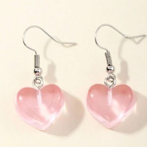 Сережки в стилі DIY "Льодяникове Серце" мікс кольорів