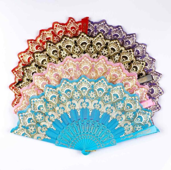 Віяло/ Опахало "Орнамент" з пластиковою основою