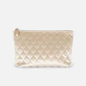 Косметичка-клатч велюрова Primark розкладна 2 відділення беж