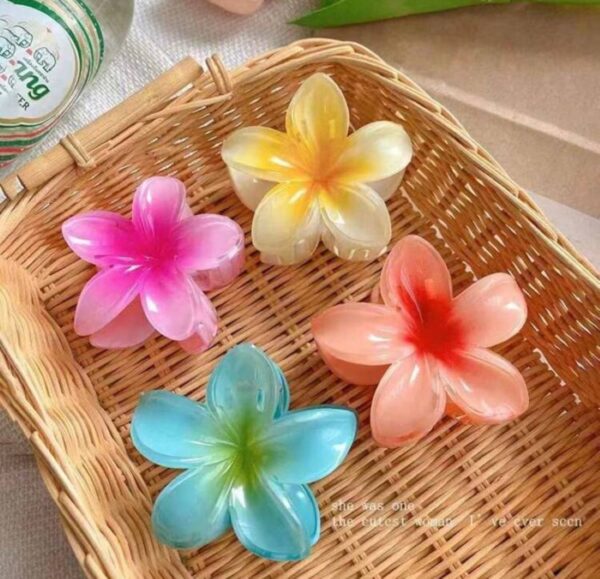 163a57cf-1978-465a-abc9-263ba9f3aec2.jpg Заколка-краб для волосся «Тропічна квітка» L (7-8 см) мікс кольорів 1 шт