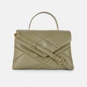 168bac8c-ef2d-4771-af04-292f120fa259.jpg Сумочка-конверт Primark дута стьобана хакі