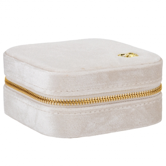 Скринька для прикрас оксамитова "Елеганс" квадратна (10,5 см) мікс кольорів