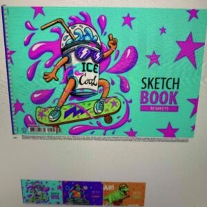 Альбом для малювання А4 "Star" /30арк./спiраль, 100г/м2, флуорфар + софт тач