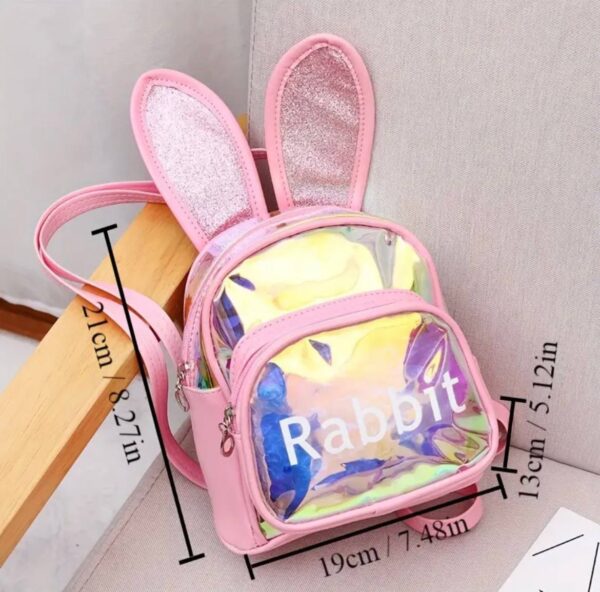 Рюкзак дитячий "Rabbit" голографічний з блискітками 21*19*13
