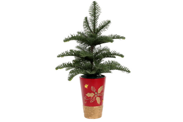 Новорічний декор "Ялинка Натюрель" офісна у горщику 40 см
