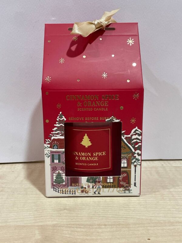 Ароматична свічка подарункова у склі "Cinnamon Spice & Orange" Primark 200g /35 годин