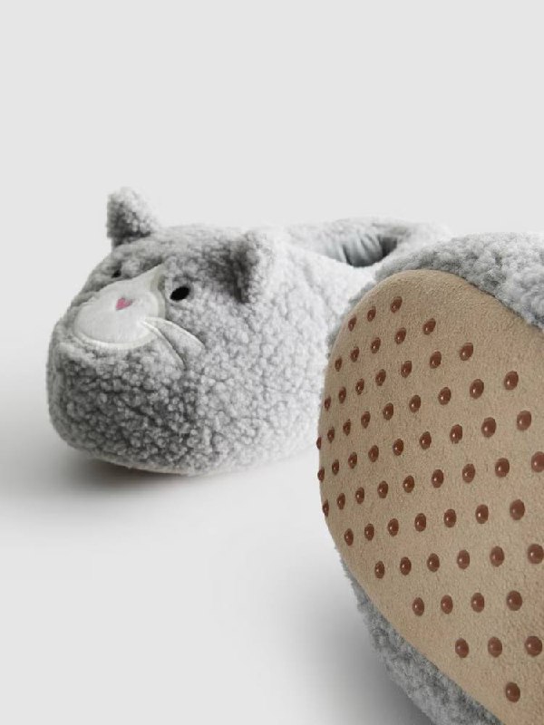 Тапочки-3D жіночі "Мишки" Primark тедді сірі