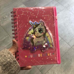 Блокнот А5 "Єдиноріг" в подарунковій упаковці з папкою, 80 аркушів