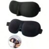 Маска для сну 3D чорна