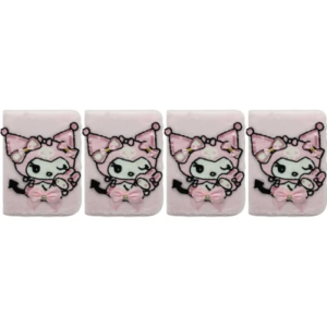 Блокнот А5 плюшевий "Kuromi" рожевий 80 арк.