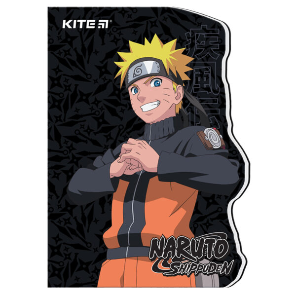 Блокнот А6 Kite "Naruto" фігурний на спіралі 60 арк