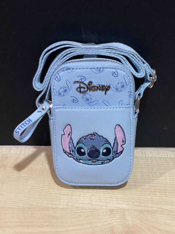 Сумочка для телефону/гаманець 2 в 1 Primark "Stitch" еко-шкіра блакитна