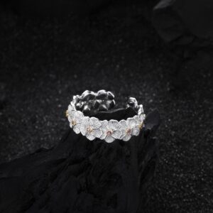 Каблучка жіноча "Квіти" золота (10553)