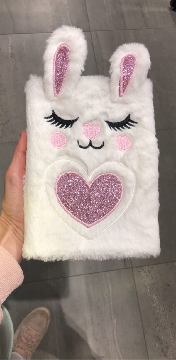 Блокнот А5 плюшевий JO "Кроленята" 80 арк. клітинка