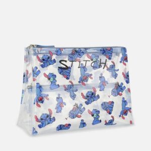 1fd0eda4-01d0-4753-89a3-c43949e889f9.jpg Косметичка Primark "Stitch" розкладна на 3 відділення прозора