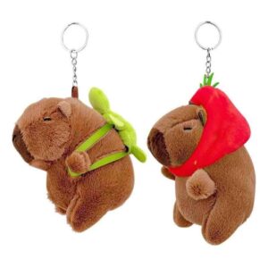 22132e86-d3b8-46f7-bed1-849359334d4e.jpg Брелок плюшевий "Капібара" 12 см