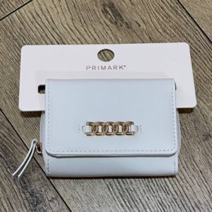 Гаманець Primark компактний з деталлю "ланцюжок" білий