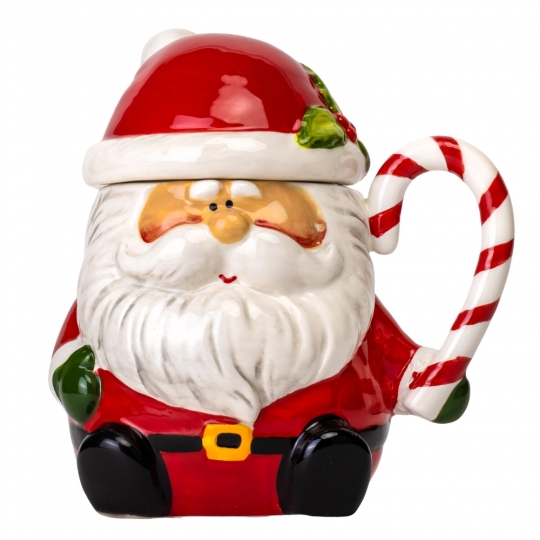 Чашка керамічна Новорічна "Санта Клаус" 450 мл
