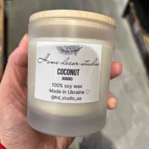 Ароматична свічка банка з кришкою мат. HDS