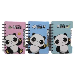 Блокнот А6 на спіралі "Панда" з розділювачами в лінійку