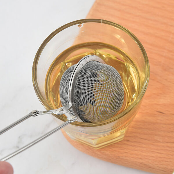 Ситечко для чаю з нержавіючої сталі, кругла форма