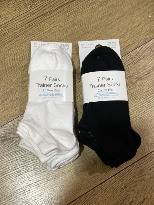 Шкарпетки жіночі "Trainer Socks Cottone rich" Primark короткі котонові