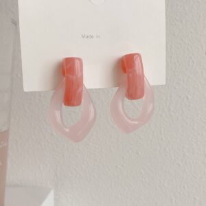 245364f9-968c-4529-96ea-372fb879623f.jpg Сережки акрилові геометричні рожево-полуничні (8098)