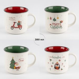 248a78cb-0aaf-4665-a6da-90dc446b90d0.jpg Чашка керамічна Новорічна "Теплі спогади" 355 мл