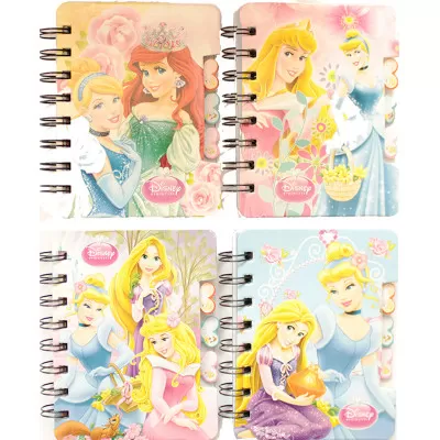 Блокнот 14*9.5 "Принцеси", на спіралі, у лінійку