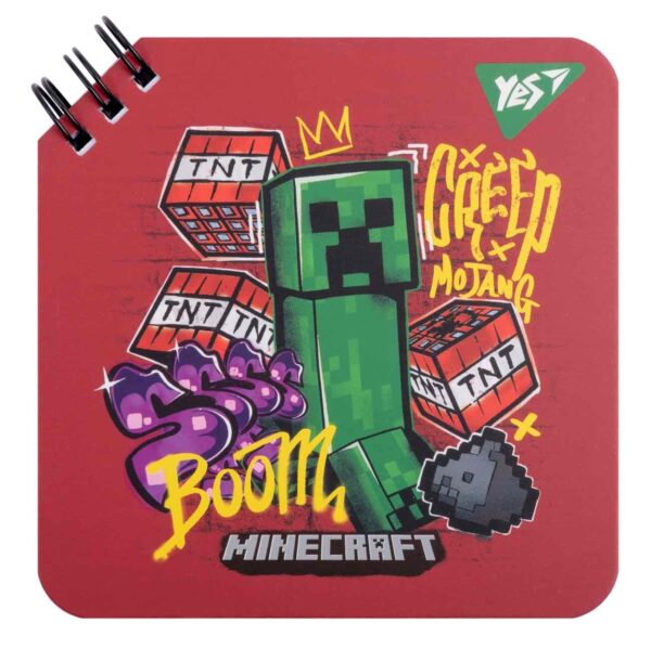 Блокнот 95х145 мм "Minecraft" YES cпіраль 60 арк