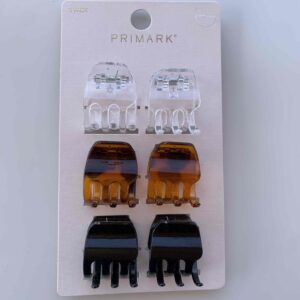 Краб для воллосся Primark маленький прозорий/коричневий/чорний 1 шт