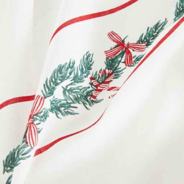 Скатертина Новорічна Primark (140*180) біла з гілками ялини